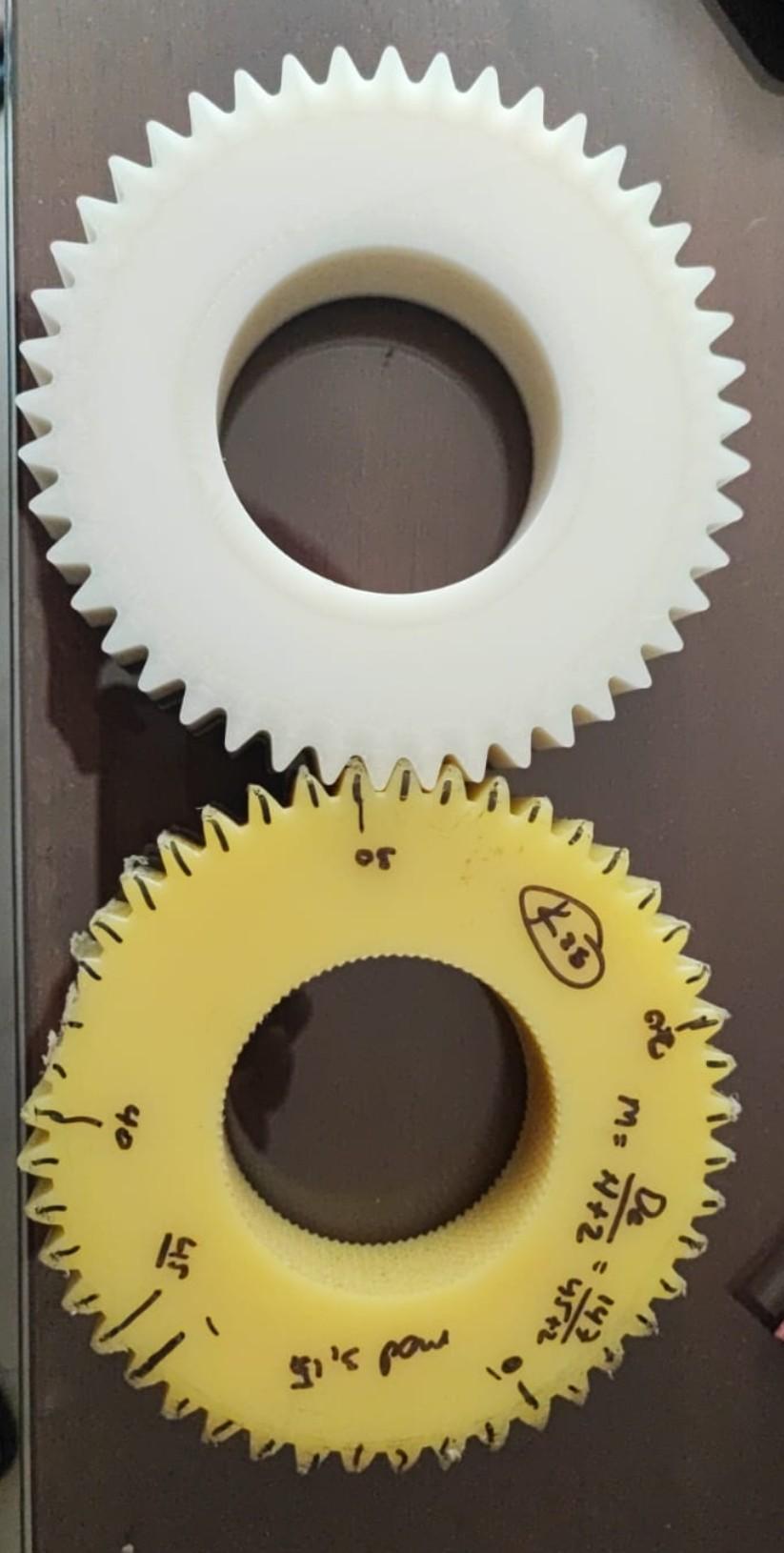 Piñón industrial impreso en 3D por Proinn